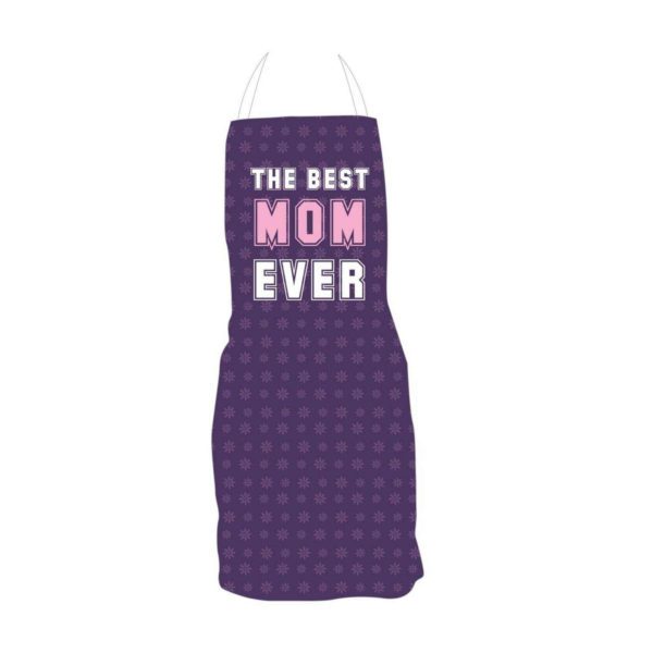 Best Mom Ever Gift Hamper for Mom - Apron Chef Hat Cushion Cover Mug Coaster