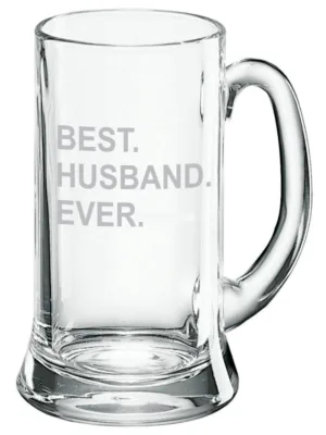 Best Husband Ever Glass Beer Mug