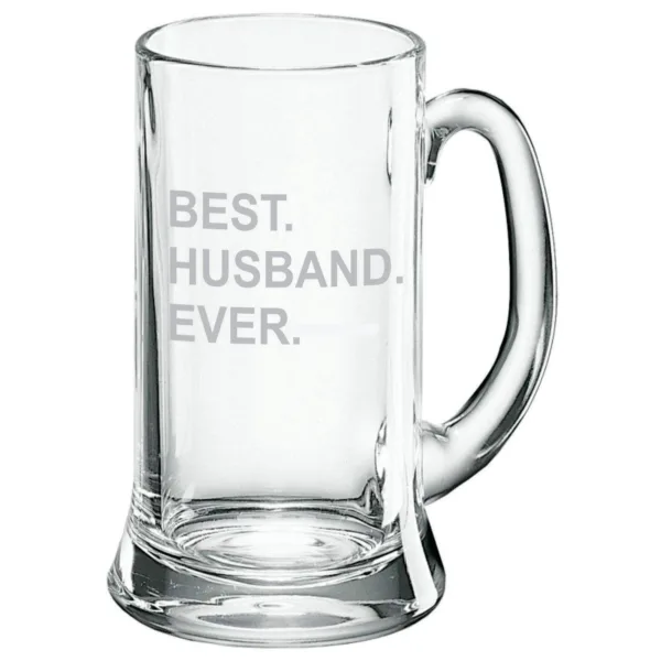 Best Husband Ever Glass Beer Mug