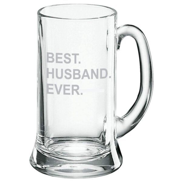 Best Husband Ever Glass Beer Mug