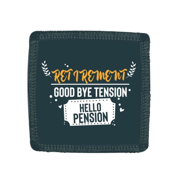 Retirement Gifts for Father Good Bye Tension Hello Pension Engraved Whiskey Glass for Men - 350 ml