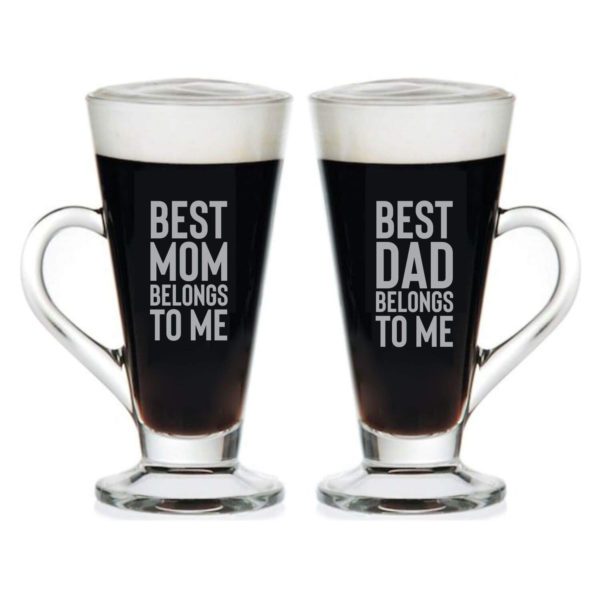 Best Mom Dad Belongs to me Couple Tea Cups