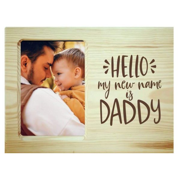 Love you Dad Engraved Wooden Photoframe