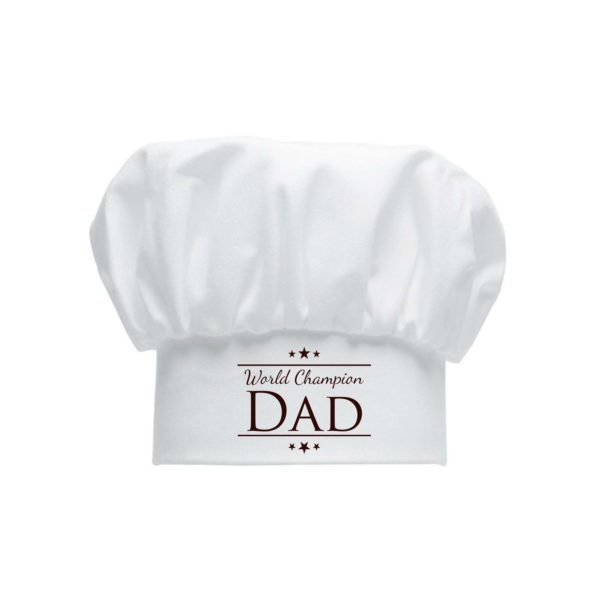 World Champion Dad Apron for Father with Chef Hat