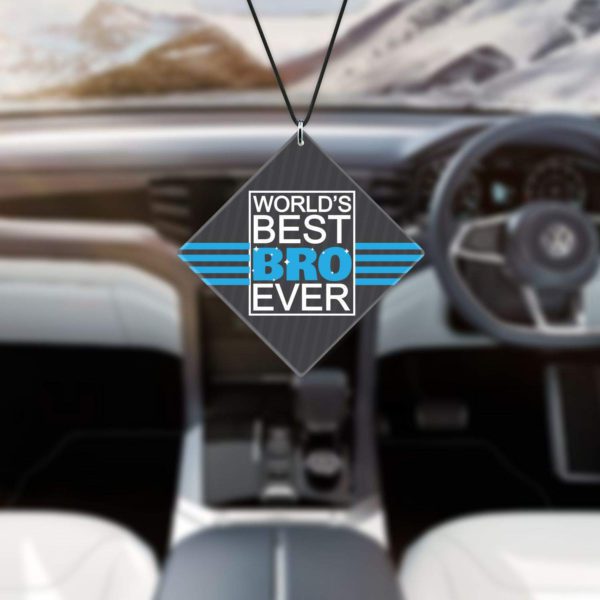 Birthday Gifts Car Hanging Accessories Worlds Best Brother Printed Interior Decoration