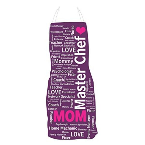 Mothers Day Gifts Apron, Set of 10 Greeting Post Card, 1 Dairy Milk Silk Chocolate (60g) Hamper set of 3 for Mom