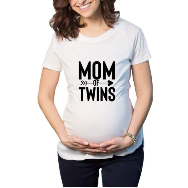 Maternity T-Shirts - Unique Designs Mom Twins