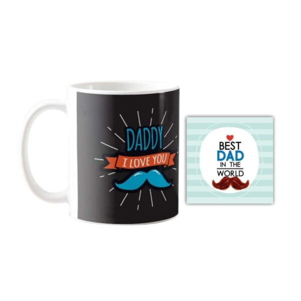 Daddy I Love You Ceramic Mug, Coaster