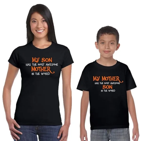 Awesome Mother & Son Matching Family T-shirts