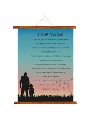 I Love You Dad Scroll