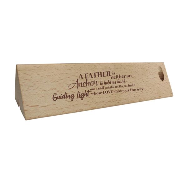 Birthday Handmade Wooden Pen with Pen Box A Father Is A Guiding Light Engraved - Rectangle