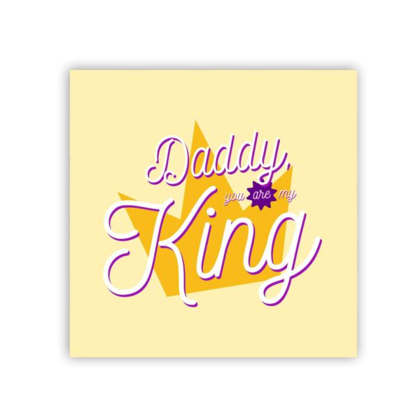 Daddy You are The King Fridge Magnet - Round