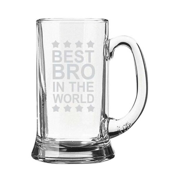 Best Bro In The World Beer Mug & Rakhi Combo