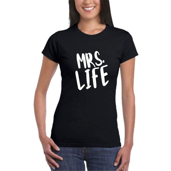 Mr Mrs Good & Life Matching Couple T-Shirts