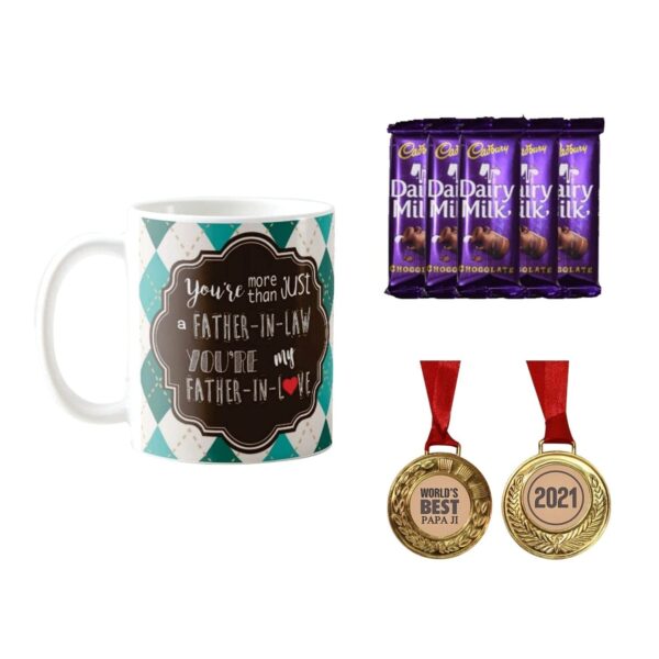 Fathers's Day Gifts  Award Medal Combo for Father-in-law