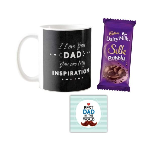 Dad  Mug ,1 Dairy Milk Silk 60 gm, with