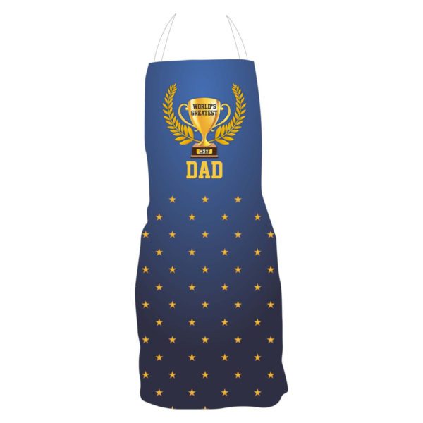 Dad Apron for Father with Chef Hat