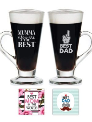 Best Mom Dad Couple Tea Cups