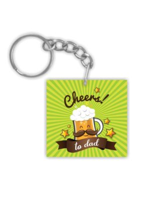 Cheers to Dad Keychain