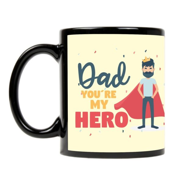 Super Dad Ceramic Mug-Coaster-Cushion Cover-Mousepad-Keychain (Off-white, 330ml) - Combo Set of 5