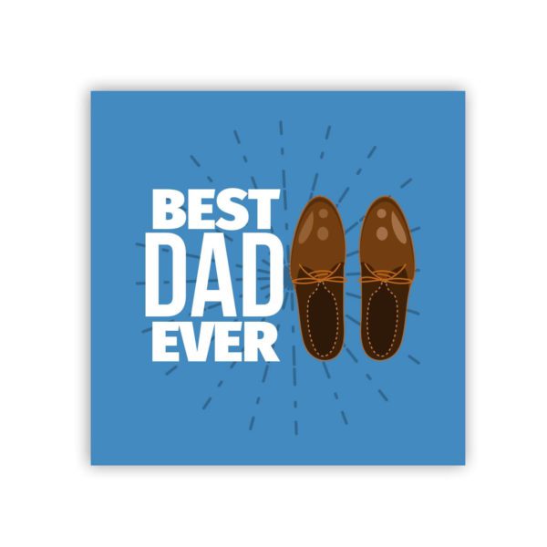 Best Dad Ever Fridge Magnet - Round