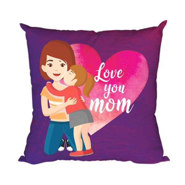 Mother's day Chocolate Gifts Combo for Mom - Mug, Cushion Cover, 1 Dairy Milk Silk Chocolate (60 Gram), With Coaster