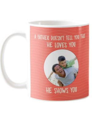 Birthday Gifts for Father Personalised Father's Love Photo Coffee Mug for Father