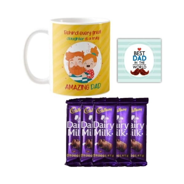 Behind Every Great Daughter is A Truly Amazing Dad Hamper  1 Dairy Milk Silk