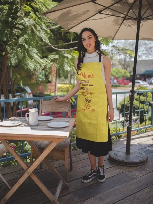 Seasoned With Love Mom Personalized Apron