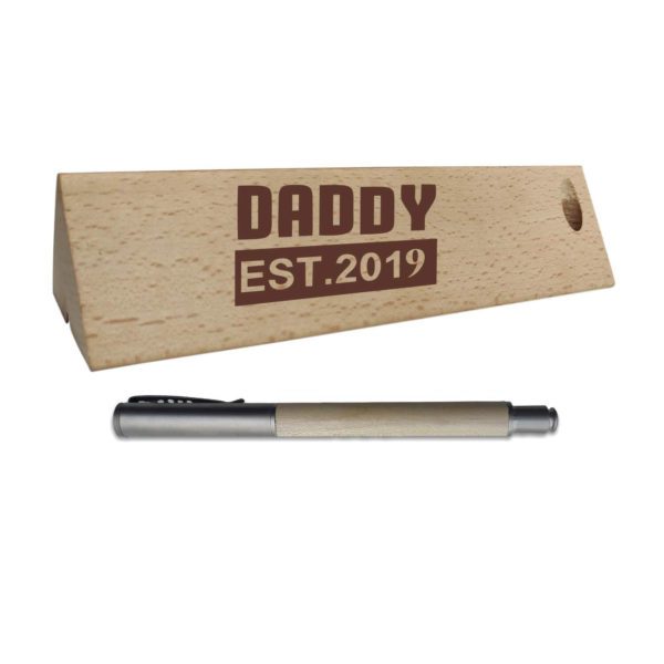 Daddy EST 2023 Engraved Pen Box