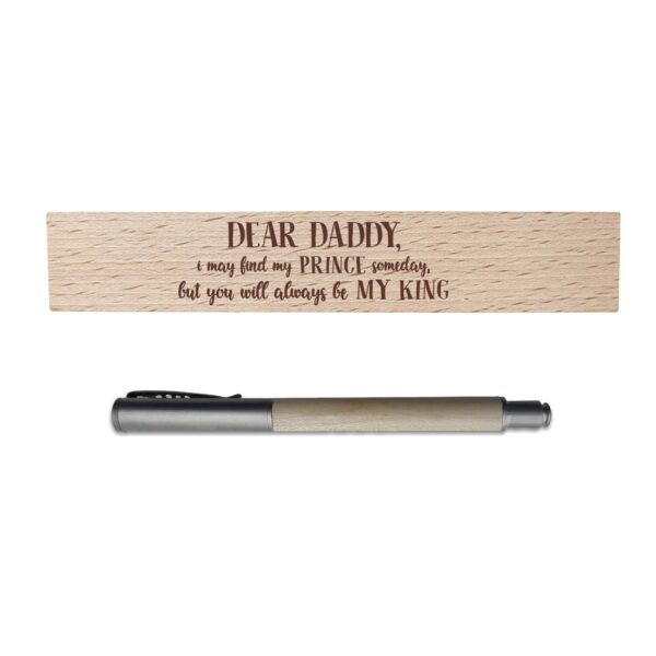 Daddy You Will Always Be My King Engraved Pen Box