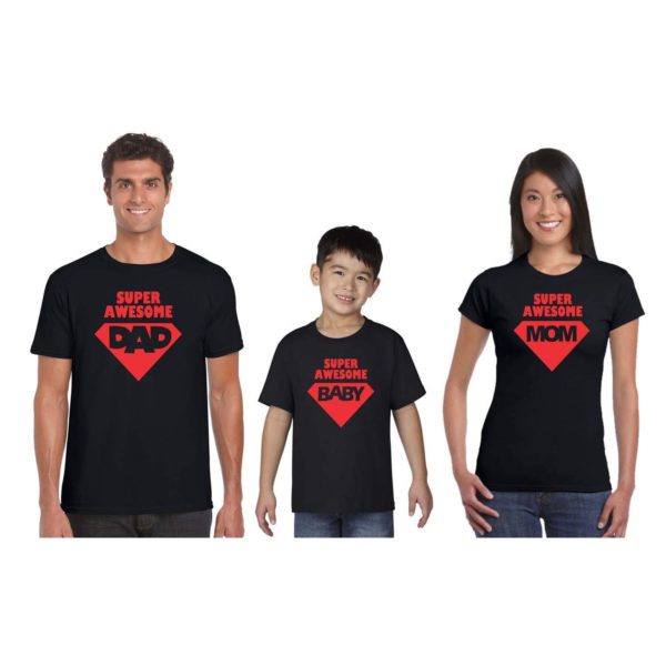 Super Awesome Family Matching Family T-shirts