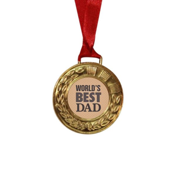 Award Medal Birthday Present - Worlds Best Dad