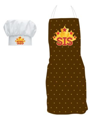 5 Star Sis Apron For Sister With Chef Hat