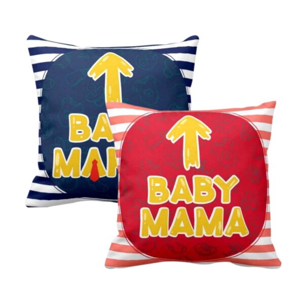 Mothers Day 12x12 inches Poly Satin Cushion (with Filler) Mommy Daddy to Be Printed New Mom Dad Birthday Throw Pillow