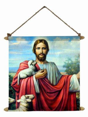 Christmas Gifts, Benevolent Lord Jesus Christ Wall Paintings, Hangings Canvas Scroll Poster for Home Decor