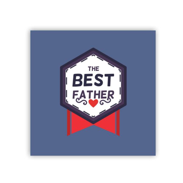 The Best Father Fridge Magnet - Square