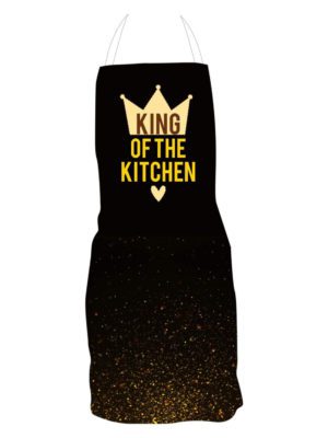 Birthday Gifts for Husband, King of The Kitchen Chef Apron,