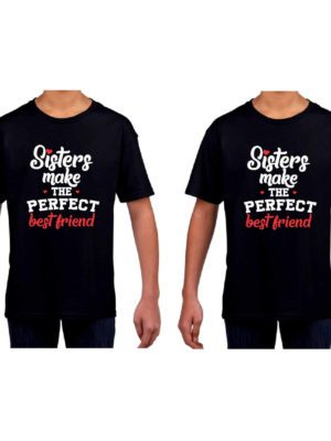 Sister Best Friend Printed T-Shirt