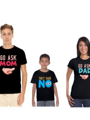 Go Ask Matching Family T-shirts