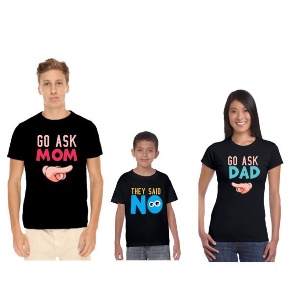 Go Ask Matching Family T-shirts