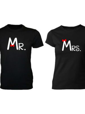 Matching Couple T-Shirts - Unique Design Mr. & Mrs