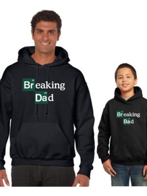 Breaking Dad Breaking Bad Family Sweatshirt Hoodies for Men and Kid