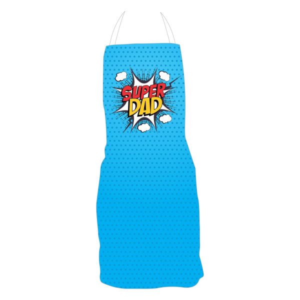 Super Dad Apron for Father with Chef Hat