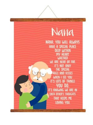 Father's Day Gifts Nana You will Always be Special Grandpa Greeting Card Scroll - 15x20 inches