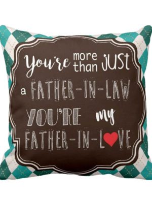 Father-in-Love Printed Velvet Cushion Cover