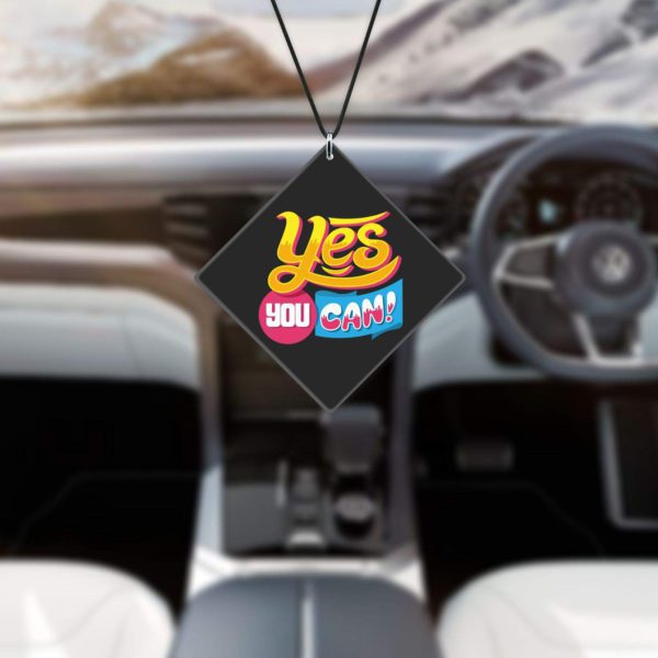 Motivational Gifts Acrylic Car Hanging Accessories Yes You Can Printed Interior Decoration