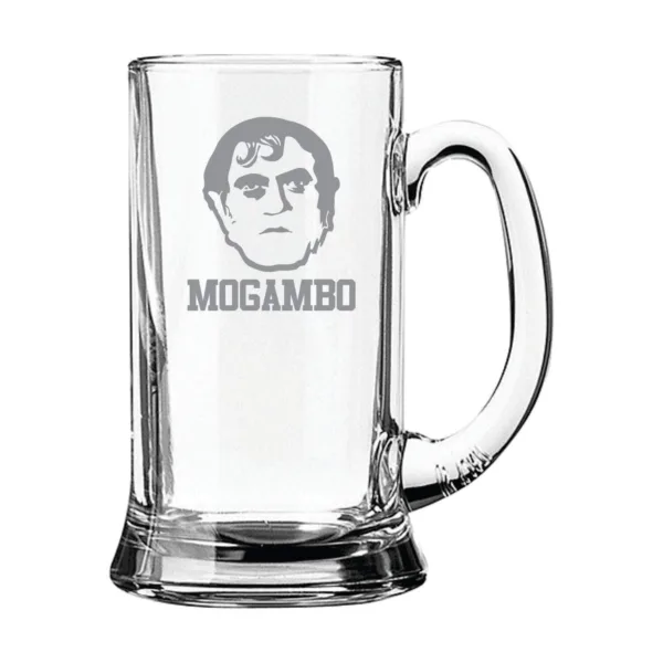 Mogambo Hindi Engraved Beer Mug