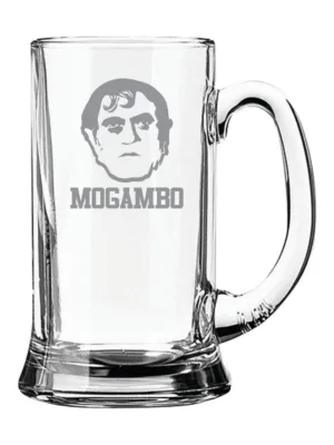 Mogambo Hindi Engraved Beer Mug