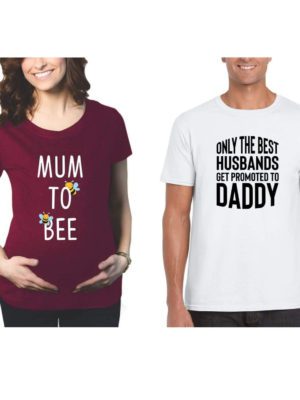 Mum to Be & Only the best Husband Maternity Couple T-Shirts